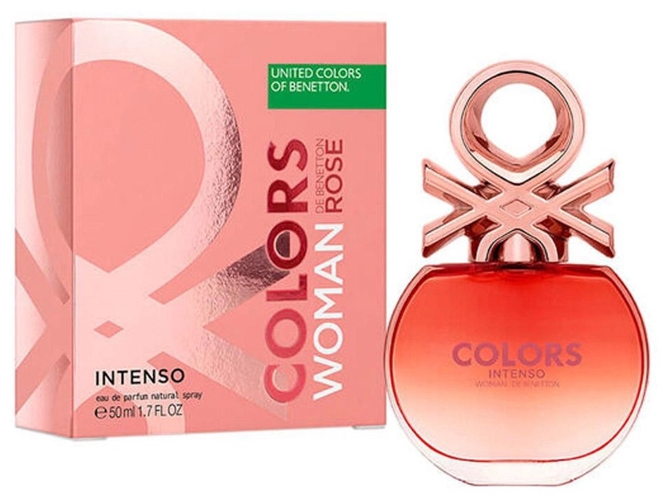 Perfume Benetton Colors Woman Rose Intenso EDT 50mL - Feminino